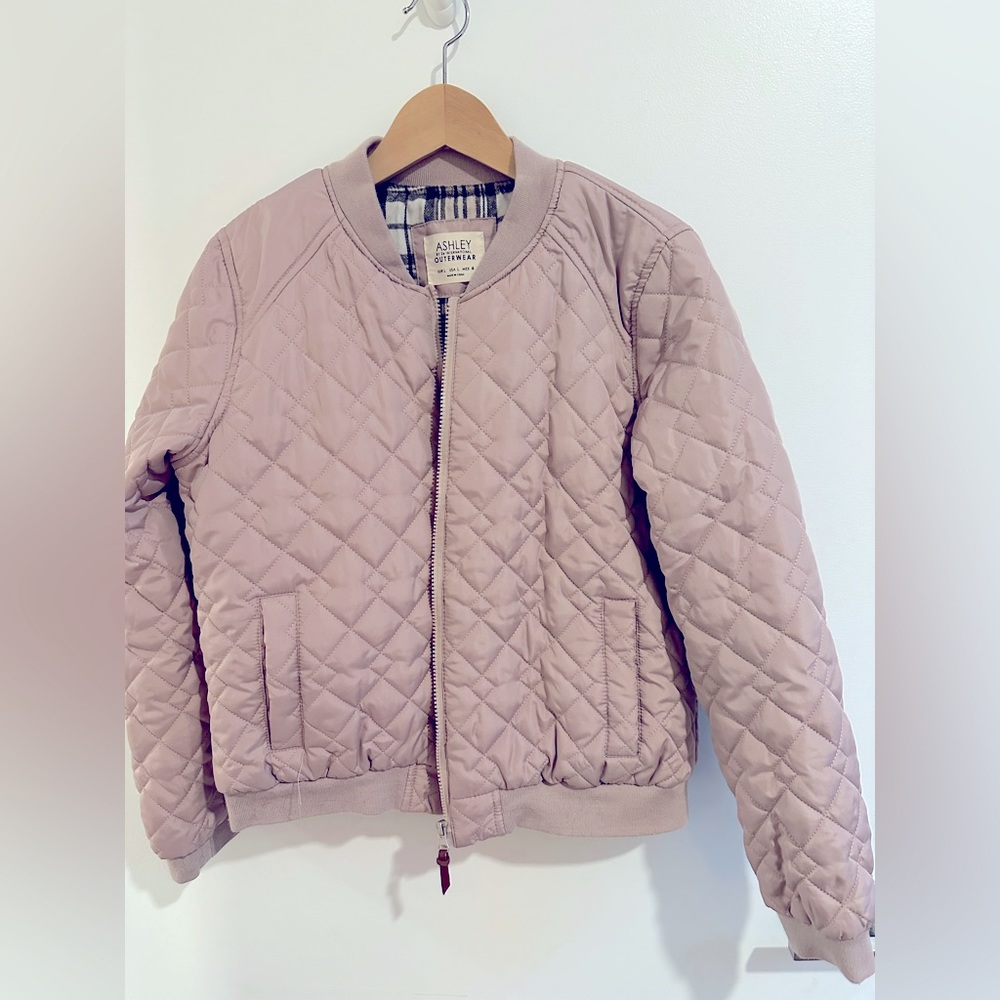 Dusty rose puffer jacket